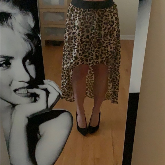 Guess | Leopard print high low skirt - Picture 5 of 5